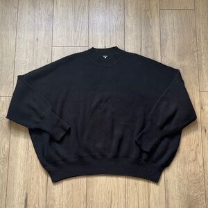 Free People Black Crewneck Sweater Women’s Large